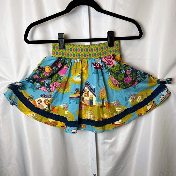 Matilda Jane Girls Skirt 6 Paint By Numbers Gallery Scenic Cottagecore Woodland - Picture 1 of 9